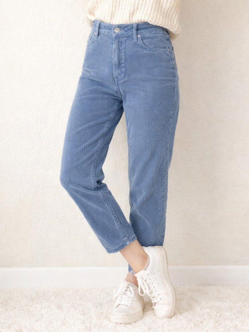 PacSun Blue Corduroy Mom Jeans | Size 26
